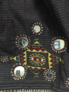 847 Old Bishnoi Woven Skirt with Amazing Embroidered Motifs-WOVENSOULS-Antique-Vintage-Textiles-Art-Decor