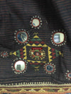847 Old Bishnoi Woven Skirt with Amazing Embroidered Motifs-WOVENSOULS-Antique-Vintage-Textiles-Art-Decor