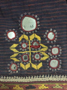 847 Old Bishnoi Woven Skirt with Amazing Embroidered Motifs-WOVENSOULS-Antique-Vintage-Textiles-Art-Decor