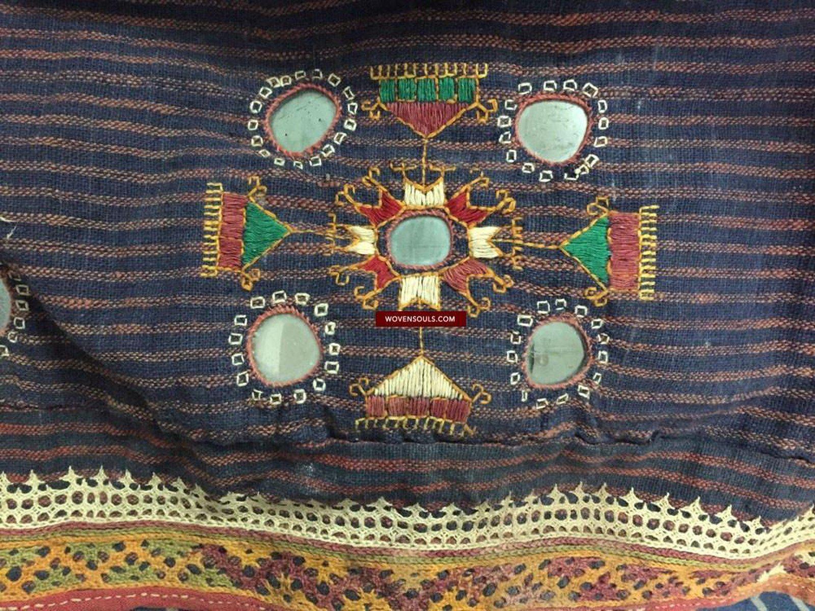 848 Old Bishnoi Skirt with Figurative Embroidery SOLD-WOVENSOULS-Antique-Vintage-Textiles-Art-Decor