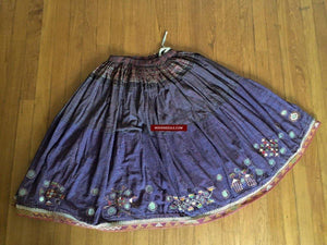848 Old Bishnoi Skirt with Figurative Embroidery SOLD-WOVENSOULS-Antique-Vintage-Textiles-Art-Decor