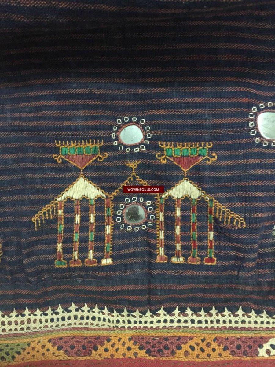 848 Old Bishnoi Skirt with Figurative Embroidery SOLD-WOVENSOULS-Antique-Vintage-Textiles-Art-Decor