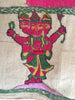 850 Rare Namawali Vrindavani Assam Vastra - Silk with Double Sided Embroidery-WOVENSOULS-Antique-Vintage-Textiles-Art-Decor