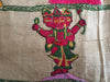 850 Rare Namawali Vrindavani Assam Vastra - Silk with Double Sided Embroidery-WOVENSOULS-Antique-Vintage-Textiles-Art-Decor