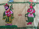 850 Rare Namawali Vrindavani Assam Vastra - Silk with Double Sided Embroidery-WOVENSOULS-Antique-Vintage-Textiles-Art-Decor