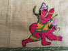 850 Rare Namawali Vrindavani Assam Vastra - Silk with Double Sided Embroidery-WOVENSOULS-Antique-Vintage-Textiles-Art-Decor