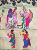 850 Rare Namawali Vrindavani Assam Vastra - Silk with Double Sided Embroidery-WOVENSOULS-Antique-Vintage-Textiles-Art-Decor