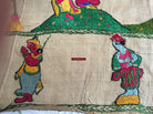 850 Rare Namawali Vrindavani Assam Vastra - Silk with Double Sided Embroidery-WOVENSOULS-Antique-Vintage-Textiles-Art-Decor