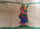 850 Rare Namawali Vrindavani Assam Vastra - Silk with Double Sided Embroidery-WOVENSOULS-Antique-Vintage-Textiles-Art-Decor