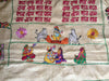 850 Rare Namawali Vrindavani Assam Vastra - Silk with Double Sided Embroidery-WOVENSOULS-Antique-Vintage-Textiles-Art-Decor