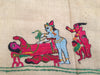 850 Rare Namawali Vrindavani Assam Vastra - Silk with Double Sided Embroidery-WOVENSOULS-Antique-Vintage-Textiles-Art-Decor
