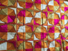 854 SOLD Bagh Phulkari Textile with Charkha or Gobi motif-WOVENSOULS-Antique-Vintage-Textiles-Art-Decor
