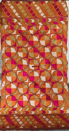 854 SOLD Bagh Phulkari Textile with Charkha or Gobi motif-WOVENSOULS-Antique-Vintage-Textiles-Art-Decor