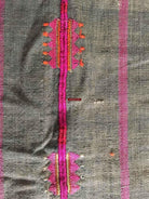 865 SOLD - Gorgeous Antique Waziri Shawl with Embroidery-WOVENSOULS-Antique-Vintage-Textiles-Art-Decor