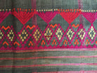 865 SOLD - Gorgeous Antique Waziri Shawl with Embroidery-WOVENSOULS-Antique-Vintage-Textiles-Art-Decor