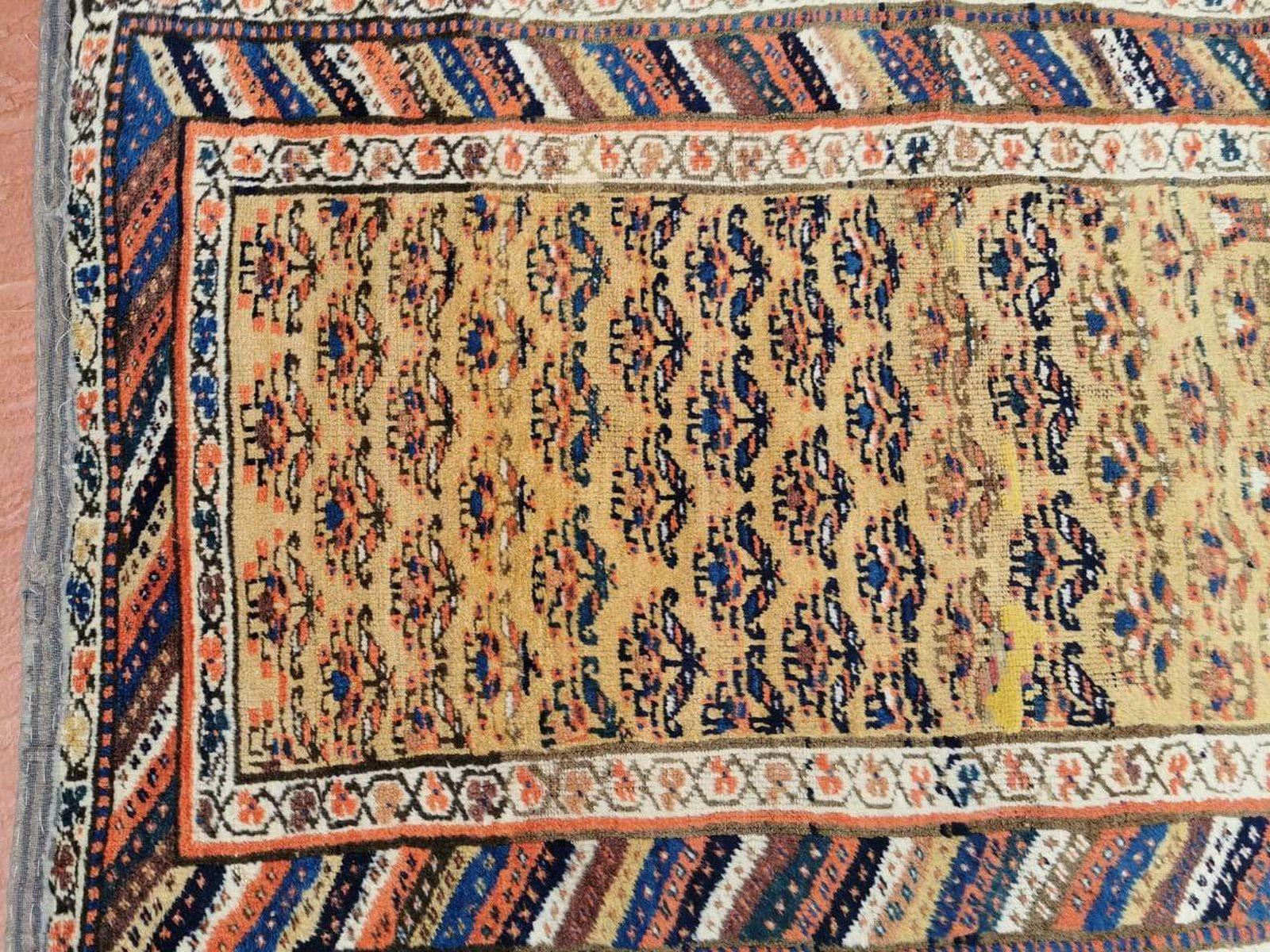 887 Antique Camel Field Kurdish Rug - Gallery-2-WOVENSOULS-Antique-Vintage-Textiles-Art-Decor