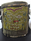 896 Antique Dayak Basket Baby Carrier with Beads-WOVENSOULS-Antique-Vintage-Textiles-Art-Decor