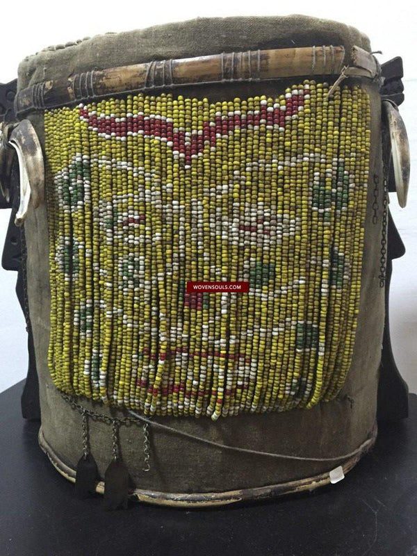 896 Antique Dayak Basket Baby Carrier with Beads - WOVENSOULS Antique  Textiles & Art Gallery