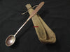 897 Rare Antique Tibetan Artefact - Medicine Holder, Pouch with Silver Spoon - SOLD-WOVENSOULS-Antique-Vintage-Textiles-Art-Decor