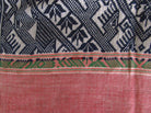 898 SOLD Semi Antique Tai Sam Neua Blanket Handspun Cotton-WOVENSOULS-Antique-Vintage-Textiles-Art-Decor