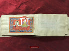 9008 Old HIndu Bhagavat Purana Manuscript with Illuminated Paintings-WOVENSOULS-Antique-Vintage-Textiles-Art-Decor