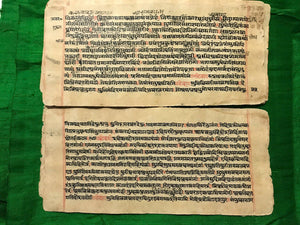 9012 Ramayan Manuscript - UttarKand + LankaKand - Sanskrit 101 pages-WOVENSOULS-Antique-Vintage-Textiles-Art-Decor