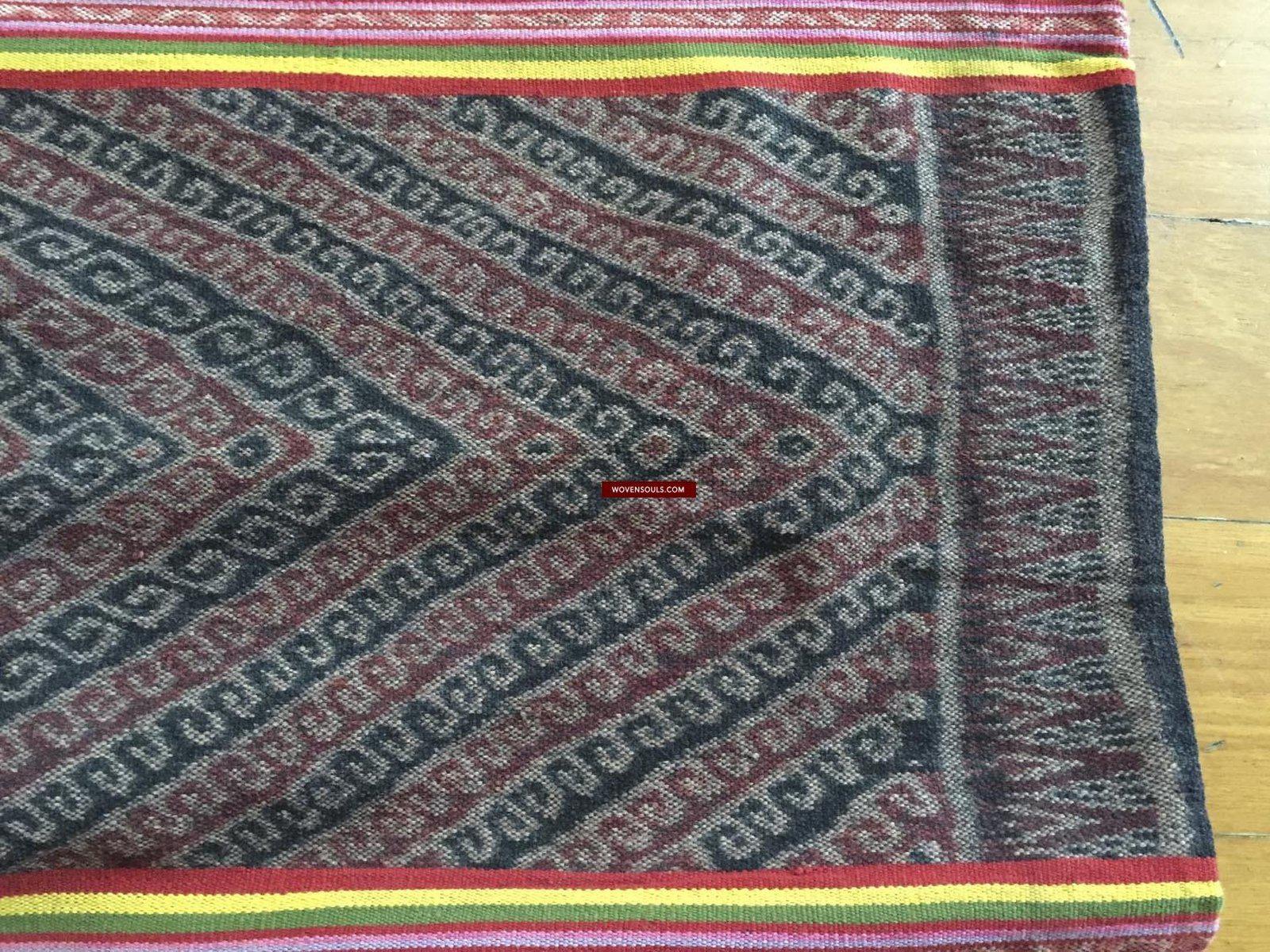 902 Old Ikat Sarong Weaving with Supplementary Weft from Biboki Timor-WOVENSOULS-Antique-Vintage-Textiles-Art-Decor