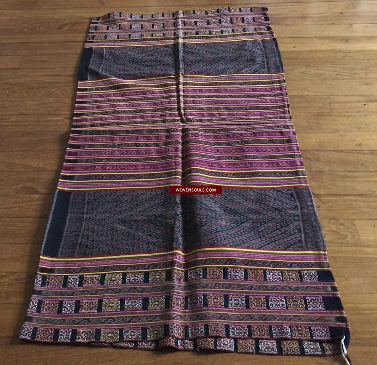 902 Old Ikat Sarong Weaving with Supplementary Weft from Biboki Timor-WOVENSOULS-Antique-Vintage-Textiles-Art-Decor