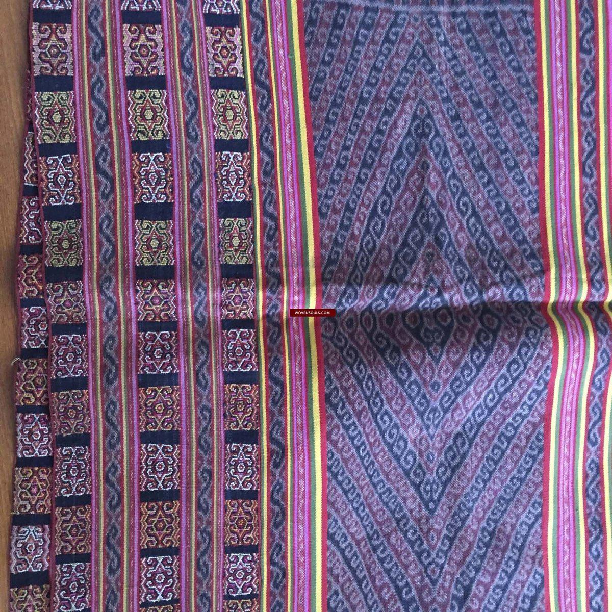 902 Old Ikat Sarong Weaving with Supplementary Weft from Biboki Timor-WOVENSOULS-Antique-Vintage-Textiles-Art-Decor