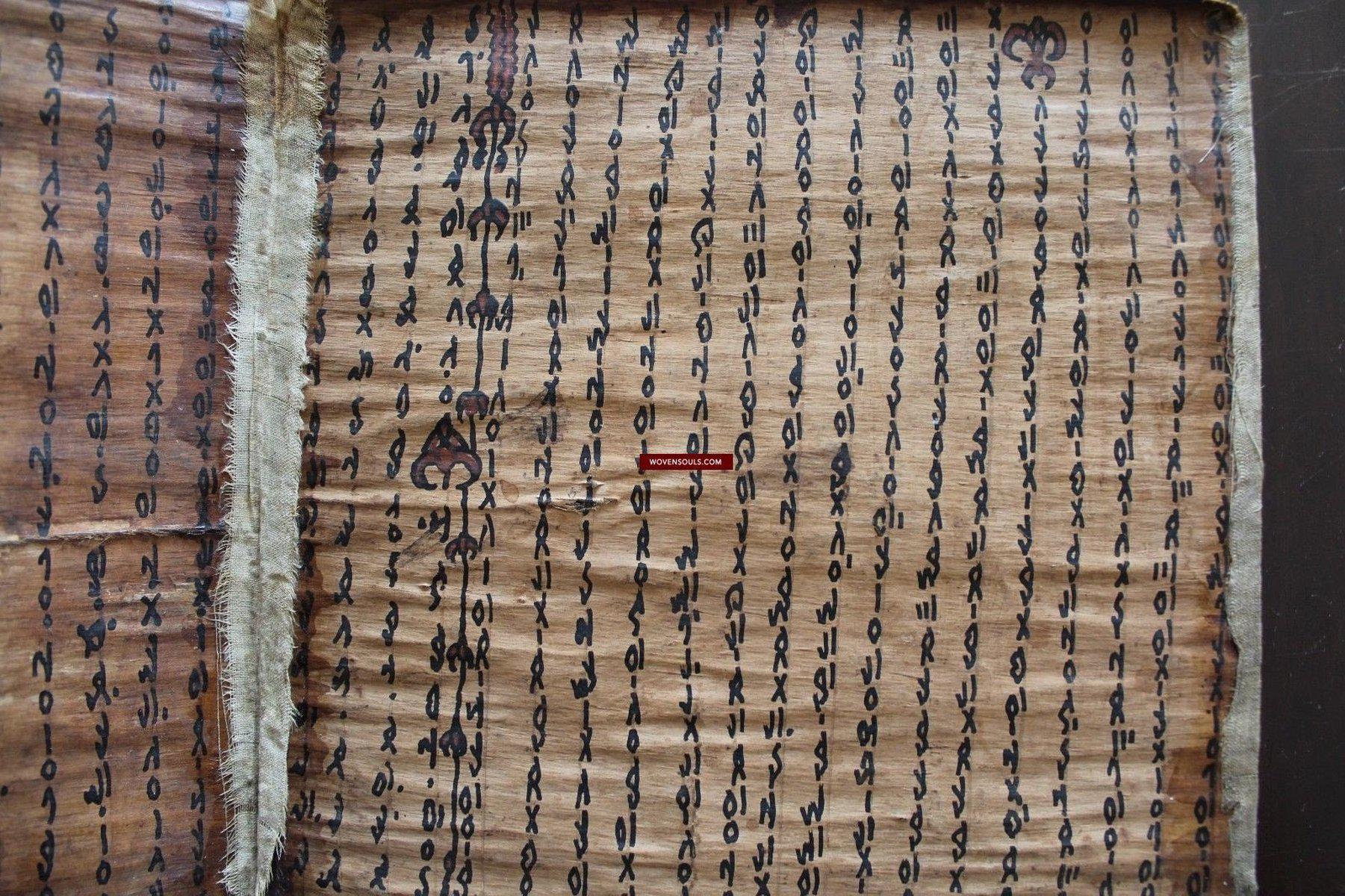 907 Antique Large Batak Shaman Guru Pustaha Manuscript 2-WOVENSOULS-Antique-Vintage-Textiles-Art-Decor