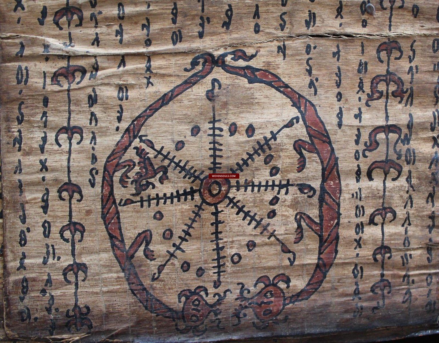 907 Antique Large Batak Shaman Guru Pustaha Manuscript 2-WOVENSOULS-Antique-Vintage-Textiles-Art-Decor