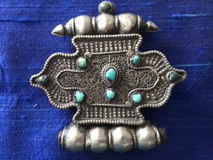 908B Tibetan Ghau - collected by Heinrich Harrer-WOVENSOULS-Antique-Vintage-Textiles-Art-Decor