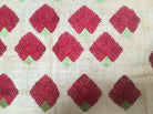 914 Old Thirma Phulkari Embroidered Cultural Textile With Roses-WOVENSOULS-Antique-Vintage-Textiles-Art-Decor