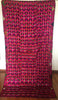 915 SOLD Black Base Pink Lehariya Phulkari-WOVENSOULS-Antique-Vintage-Textiles-Art-Decor