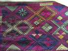 918 Antique Kohistan Embroidered Scarf Textile with Superb beaded Tassels-WOVENSOULS-Antique-Vintage-Textiles-Art-Decor