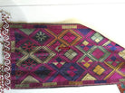 918 Antique Kohistan Embroidered Scarf Textile with Superb beaded Tassels-WOVENSOULS-Antique-Vintage-Textiles-Art-Decor