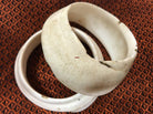 922 Old Ethnic Jewelry - Pair of Conch Shell Bangles from Ladakh - SOLD-WOVENSOULS-Antique-Vintage-Textiles-Art-Decor