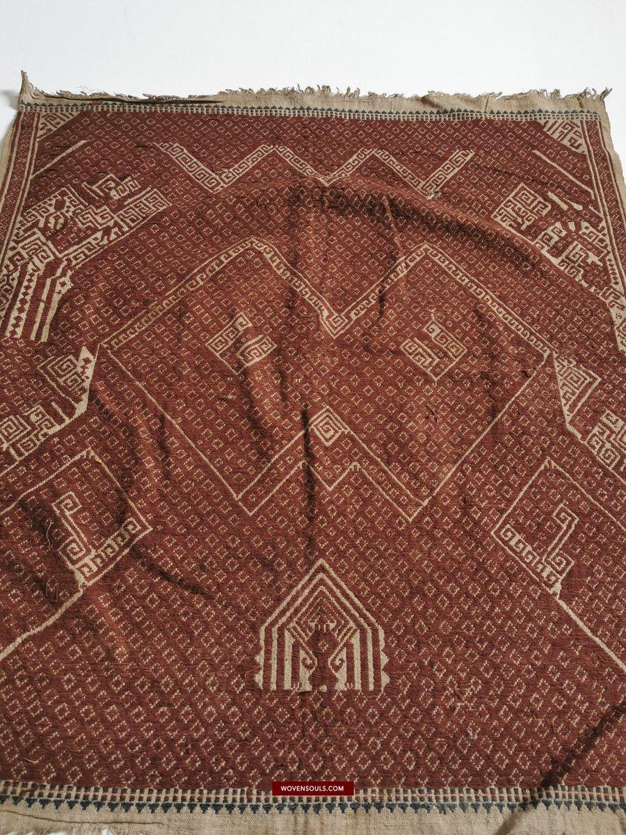 927 Rare Antique Tampan Ship cloth Sumatra Textile Art-WOVENSOULS-Antique-Vintage-Textiles-Art-Decor