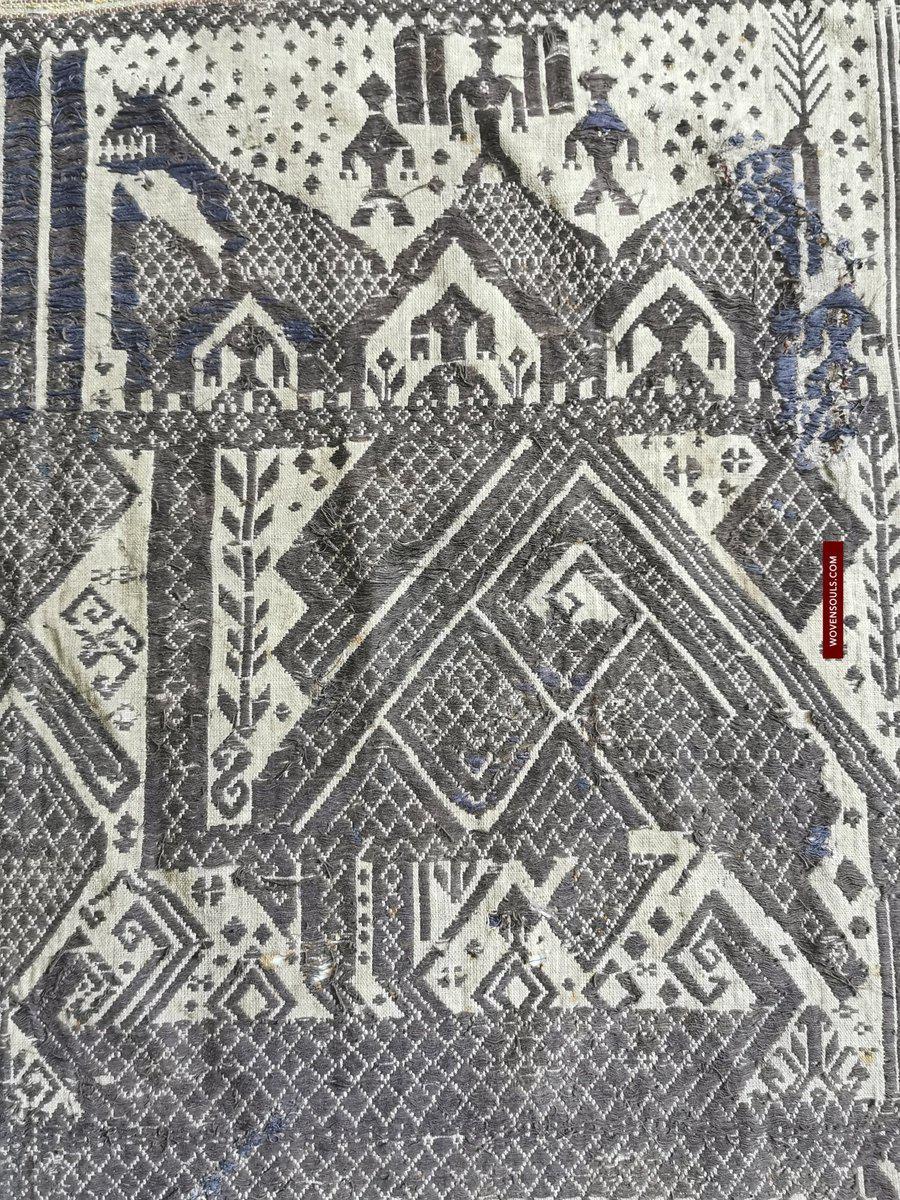 928 Antique Sumatra Tampan Shipcloth Textile Art - Brani-WOVENSOULS-Antique-Vintage-Textiles-Art-Decor