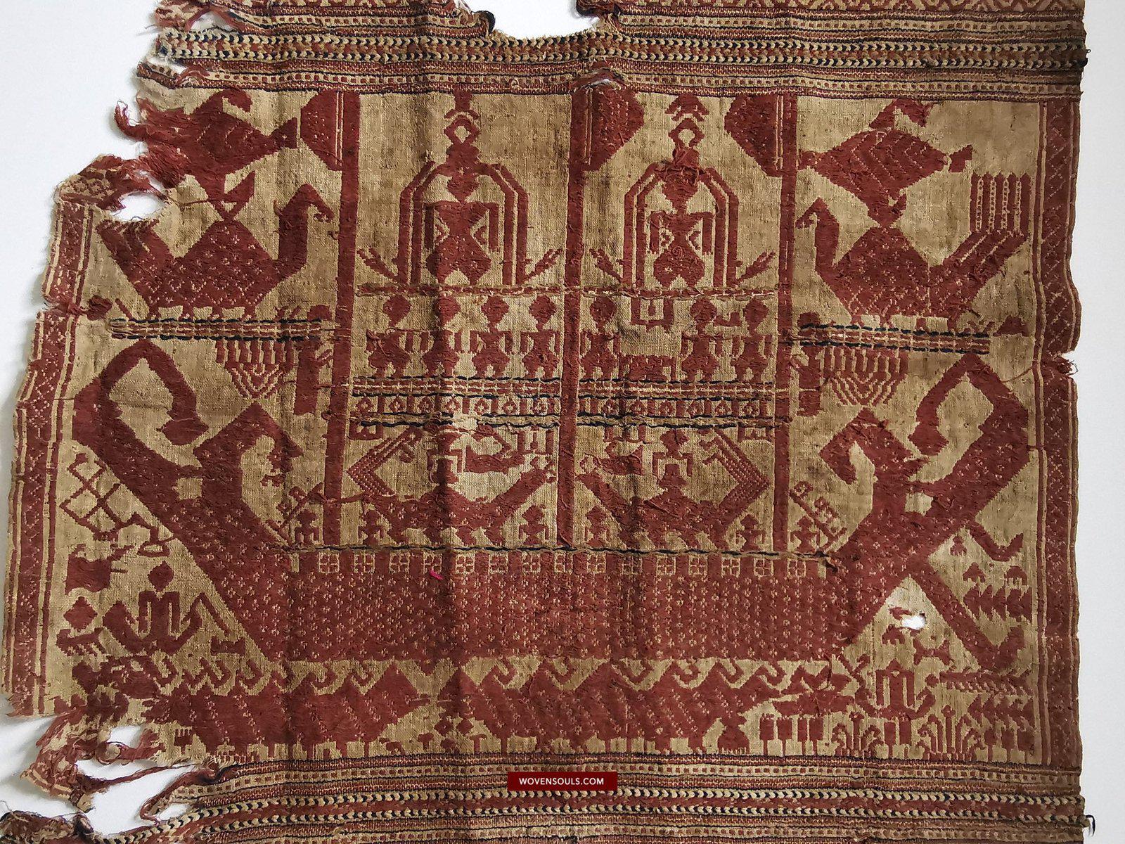 929 Superb Antique Semangka Tampan Shipcloth Sumatra Textile - 1700s-WOVENSOULS-Antique-Vintage-Textiles-Art-Decor