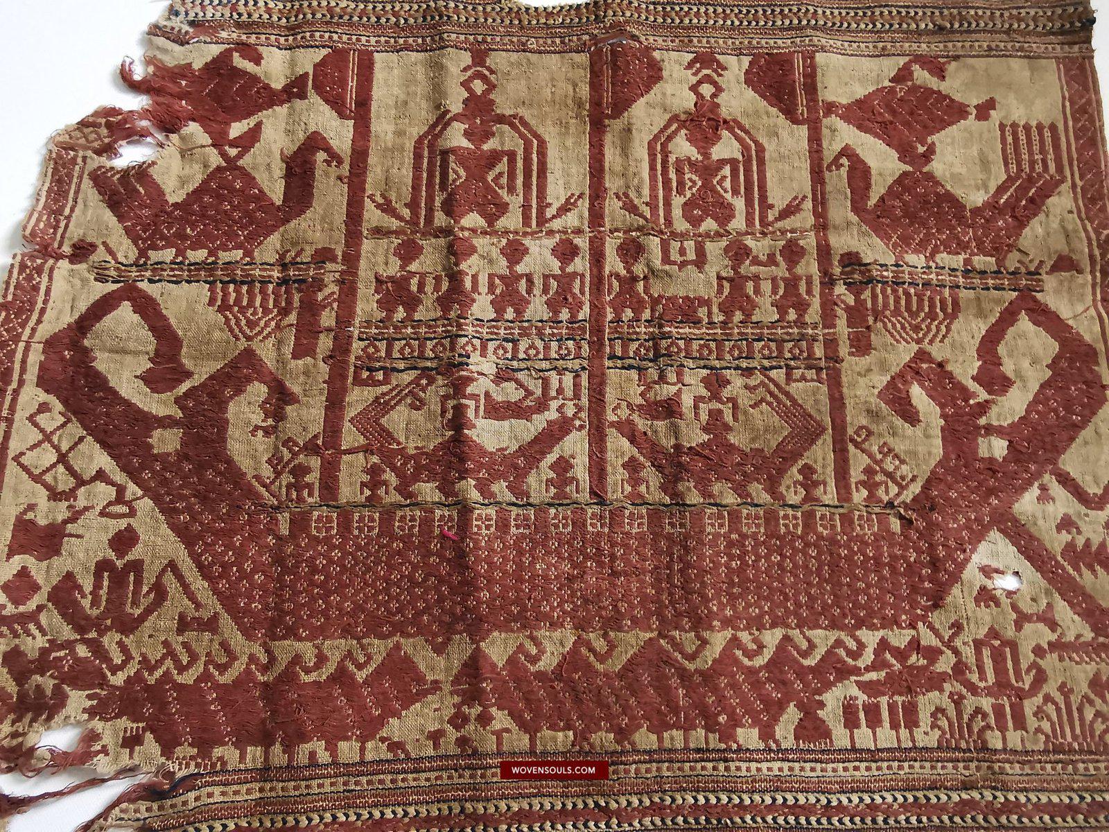 929 Superb Antique Semangka Tampan Shipcloth Sumatra Textile - 1700s-WOVENSOULS-Antique-Vintage-Textiles-Art-Decor