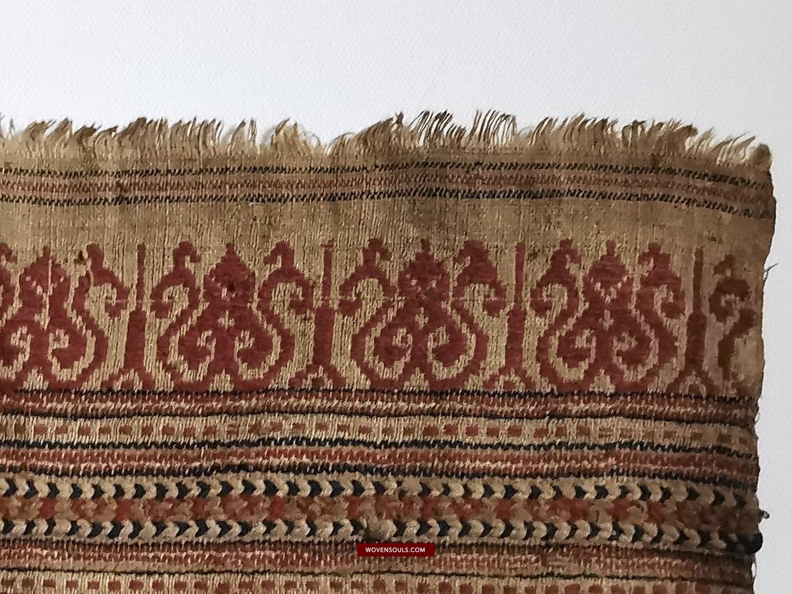 929 Superb Antique Semangka Tampan Shipcloth Sumatra Textile - 1700s-WOVENSOULS-Antique-Vintage-Textiles-Art-Decor