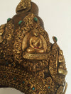 985 SOLD Antique Buddhist Tantric Priest Ceremonial Diadem Crown-WOVENSOULS-Antique-Vintage-Textiles-Art-Decor