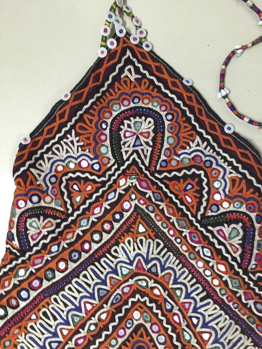 988 Borsa da dote tribale vintage ricamo capolavoro tessile-WOVENSOULS-Arredamento artistico-tessile-vintage-antico