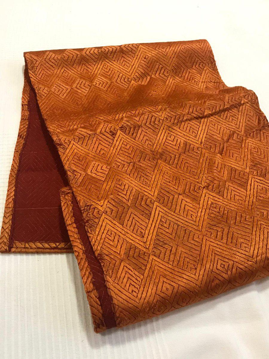 999-A SOLD Old Phulkari Bagh Stole Sized Textile-WOVENSOULS-Antique-Vintage-Textiles-Art-Decor