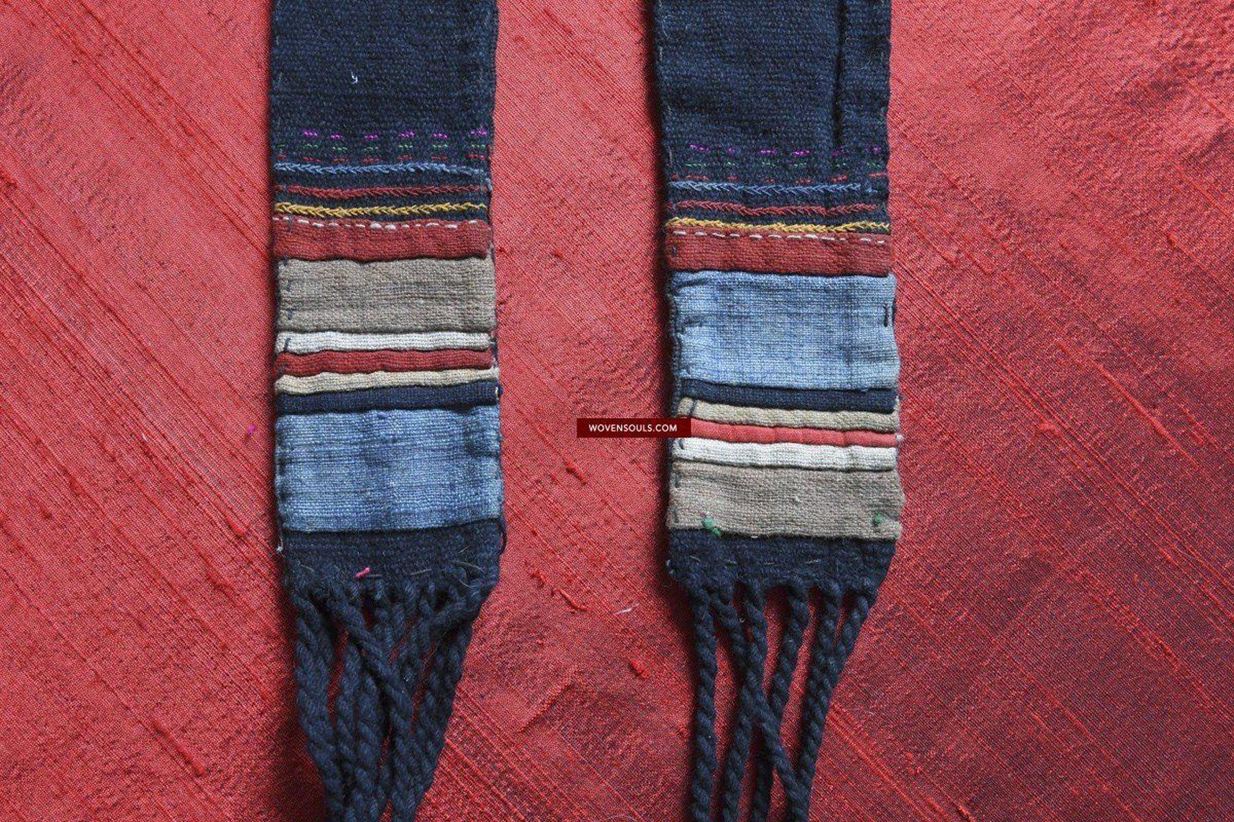 119 Vintage Akha Hilltribe Textile Ornament-WOVENSOULS-Antique-Vintage-Textiles-Art-Decor