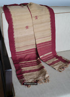 1725 - Orissa Tribal Koraput Kotpad Raw Silk Shawl-WOVENSOULS Antique Textiles &amp; Art Gallery