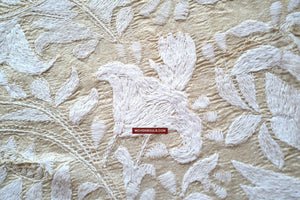 1727 SOLD Rare Revival Dhaka Kashida Kantha Silk Embroidery Shawl-WOVENSOULS Antique Textiles &amp; Art Gallery