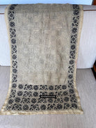 1729 Old Kantha Silk Embroidery Scarf-WOVENSOULS Antique Textiles &amp; Art Gallery