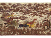 1734 SOLD Mahabharata Hindu Scene in Cirebon Javanese Batik Tulis Artwork-WOVENSOULS Antique Textiles &amp; Art Gallery